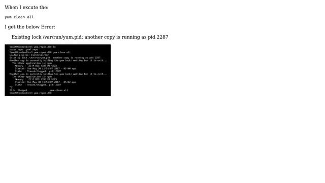 Unix & Linux: Existing lock /var/run/yum.pid: another copy is running as pid 2287 (2 Solutions!!) смотреть онлайн