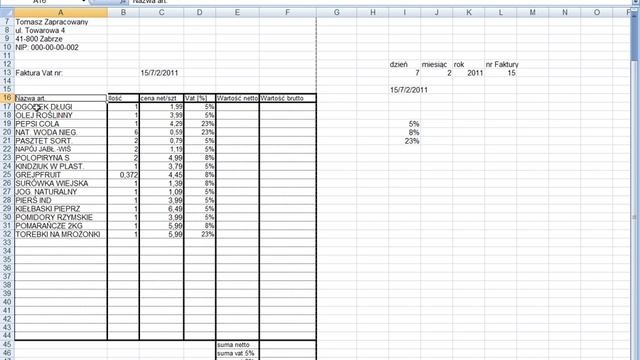 Kurs Excela Lekcja 3 cz5 www.excel.orgs.com.pl смотреть онлайн