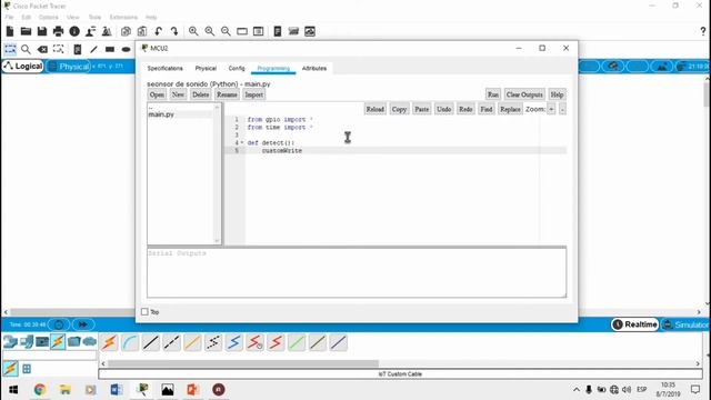 Sensor de sonido en cisco packet tracer - Lenguaje de python смотреть онлайн