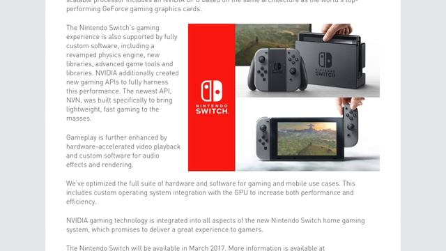 Nvidia Technology powers Ninetndo Switch Home Gaming Console смотреть онлайн