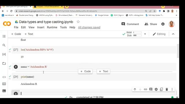 1.2 Data types in Python: String | Tamil смотреть онлайн
