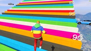 ЭКСТРЕМАЛЬНЫЕ УДЛИНЯЮЩИЕСЯ СТУПЕНИ ЛЕСТНИЦЫ VS БЕЛАЗ , DUMP ! ГТА 5 ОНЛАЙН ЭКСПЕРИМЕНТЫ