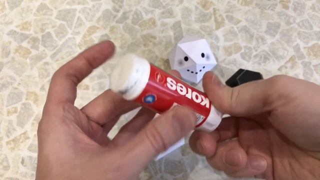 Аппликация своими руками. Геометрический снеговик. Бумажный снеговик. смотреть онлайн