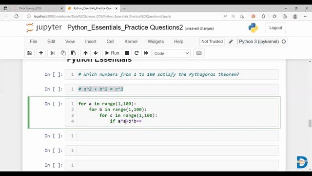 Pythagorean Triplet program using Python | Python Tutorial смотреть онлайн