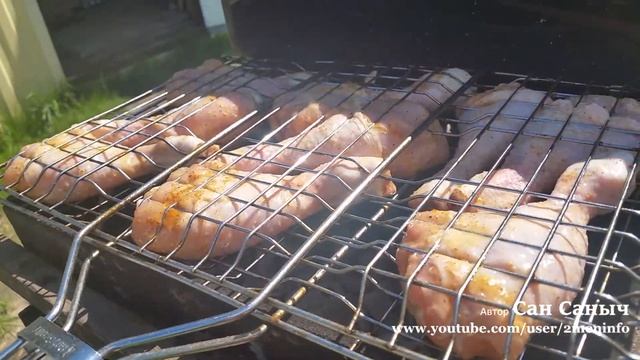 Готовим вкусно летнюю курочку на даче на мангале смотреть онлайн
