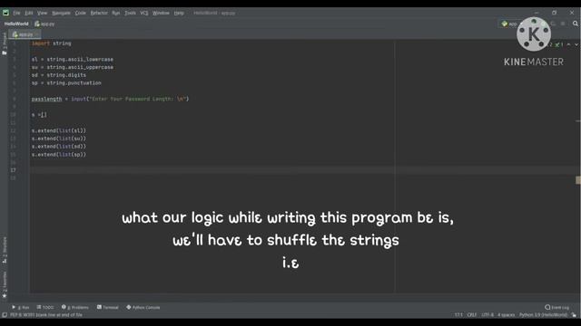 RANDOM PASSWORD GENERATOR || USING PYTHON смотреть онлайн