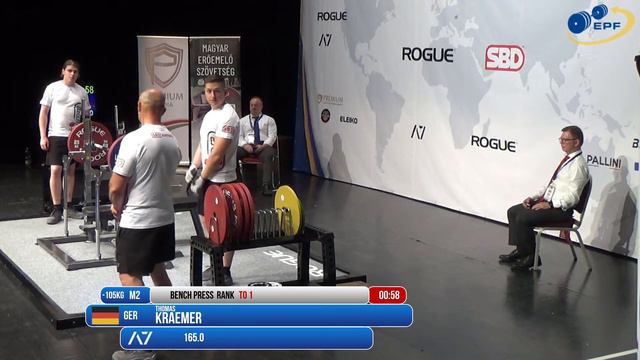 Men M2 59 - 120+ kg - European Bench Press Championships 2022 - Classic смотреть онлайн
