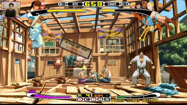 (DC) CAPCOM Vs SNK - Millennium Fight 2000 - playing for fun 1 round смотреть онлайн