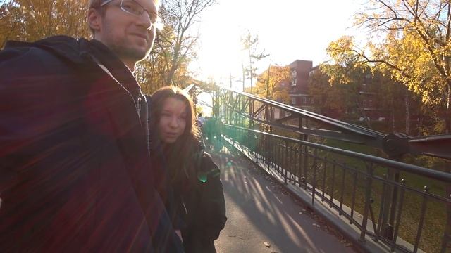 Осенний Кронштадт. Прогулка по городу. Качающийся мост. смотреть онлайн