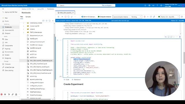 Using Azure AutoML within Azure ML Notebooks смотреть онлайн