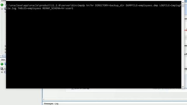importing data using impdp смотреть онлайн