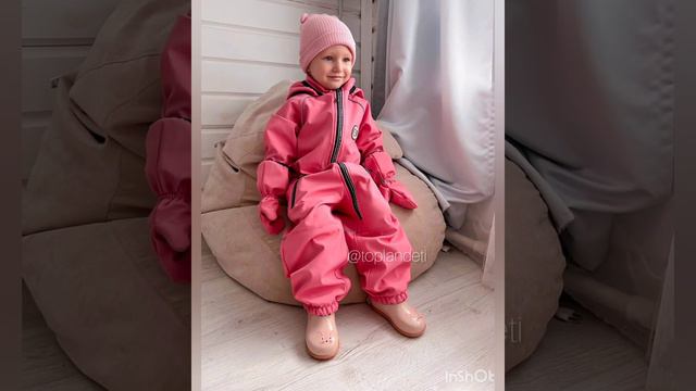 Пиколино Комбинезон soft shell / цвет Корал 💝 и ТОМАС лаванда 💟 смотреть онлайн