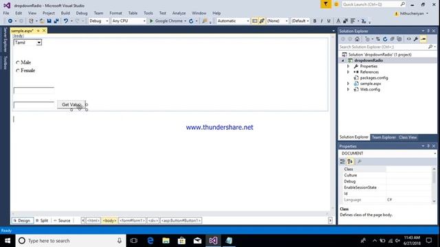 Radio_Button And Drop_Down List Binding Without Using SQL Server Assigning Values To The Text_Box смотреть онлайн