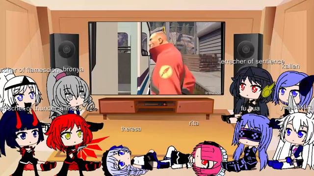 Honkai Impact React To Tf2 Stblackst Red Team Euro Part 1