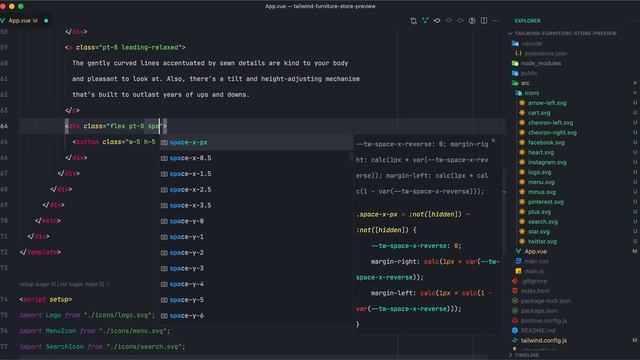 Furniture Design Page using TailwindCSS смотреть онлайн