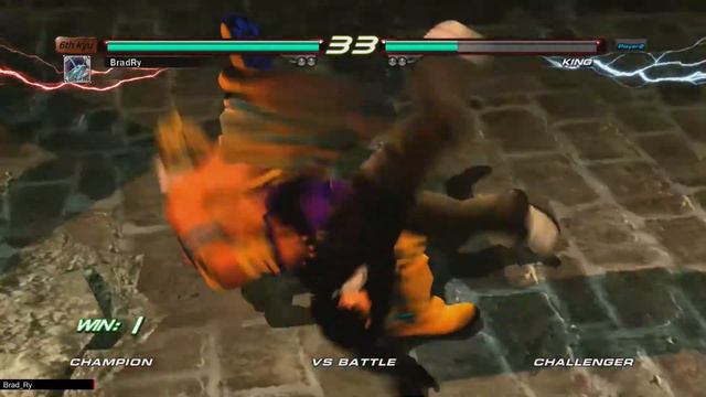 Lei arrests King (Special KO Throw) смотреть онлайн