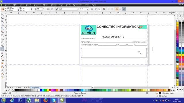 Como Fazer um Recibo Padronizado no CorelDraw X6 смотреть онлайн
