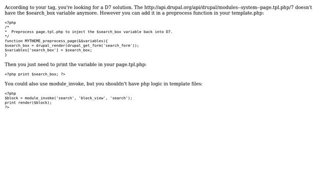 Drupal: How can I insert search box in page.tpl? (4 Solutions!!) смотреть онлайн