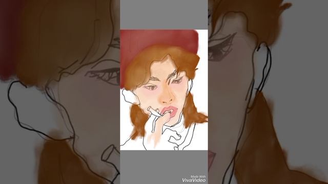 Digital Sketch Painting on SketchBook App in Mobile - Huion 430p смотреть онлайн