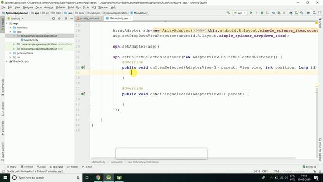 how to make spinner in android with Example | Android Spinner Example | Spinner in Android смотреть онлайн