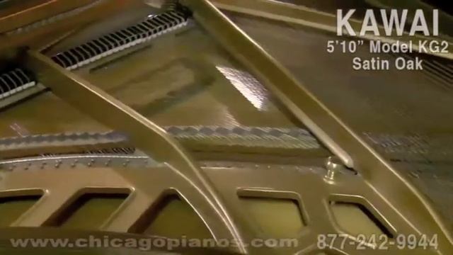 Kawai 5'10" Model KG2 Grand Piano - Satin Oak смотреть онлайн
