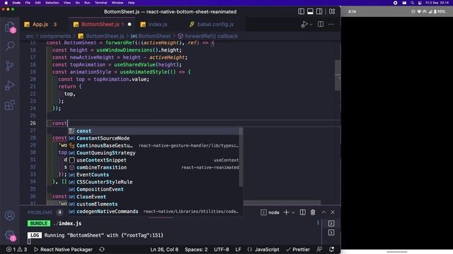 React Native Bottom Sheet with Back Drop from Scratch using Reanimated 2 and Gesture Handler смотреть онлайн
