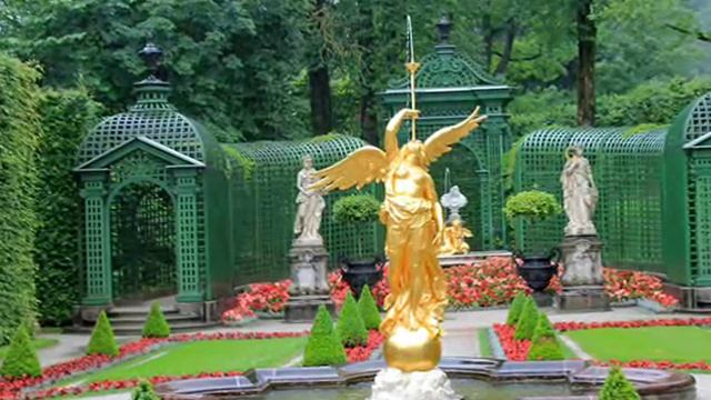 Германия Бавария Дворец Линдерхоф нем Schloss Linderhof смотреть онлайн