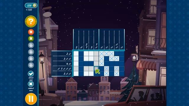Christmas Griddlers: Journey to Santa (Gameplay) смотреть онлайн