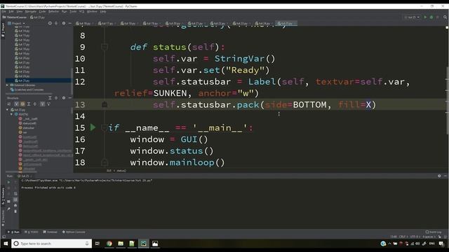 Using Classes And Objects To Create GUIs | Python Tkinter GUI Tutorial In Hindi #25 смотреть онлайн