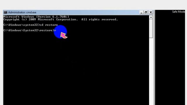 System Restore in Safe Mode with Command Prompt (Windows 7) смотреть онлайн