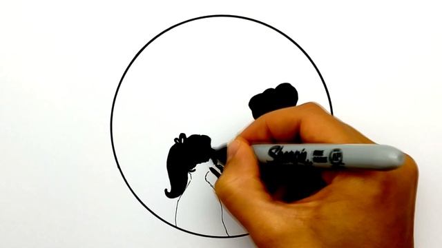 Как нарисовать МАМУ И ДОЧКУ | Рисунок для Мамы | Как рисовать Силуэт Мамы и Дочки смотреть онлайн