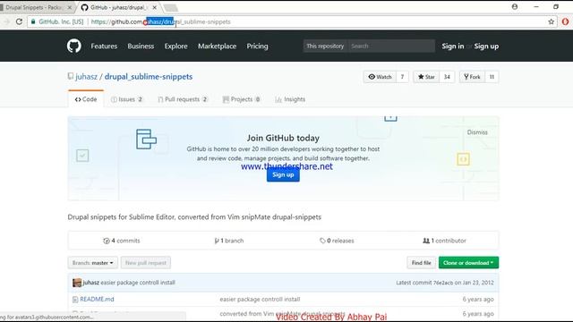 Installing SublimeText3 Drupal Snippets Package Windows 10 смотреть онлайн