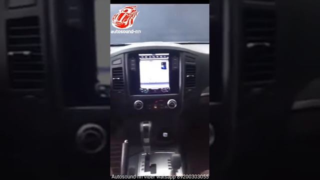 Штатная магнитола Mitsubishi Pajero 4 Tesla Style android 6.0 смотреть онлайн