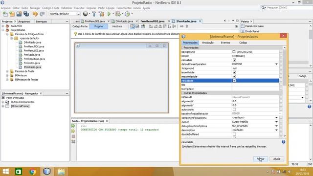 Aula Java #8 - Menu MDI e Criação de Executável .JAR смотреть онлайн