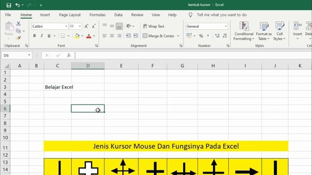 Belajar Dasar Excel Dari Nol Episode 1 | Tutorial Excel Pemula Kursor Mouse Pada Excel смотреть онлайн