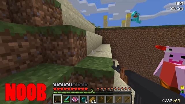 Minecraft Battle: Noob vs Pro: PEPPA PIG Monster Challenge in Minecraft Animation смотреть онлайн