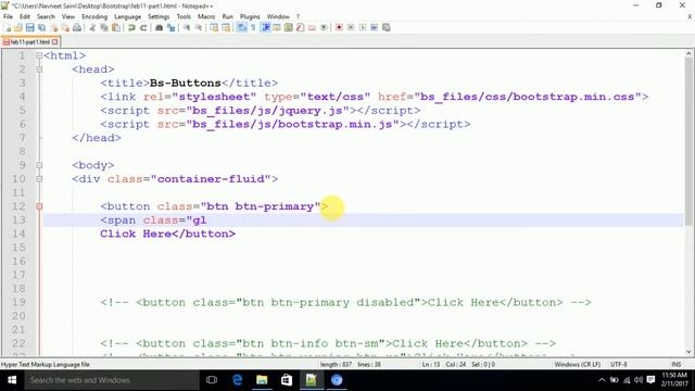 Lecture 8 Bootstrap Buttons смотреть онлайн