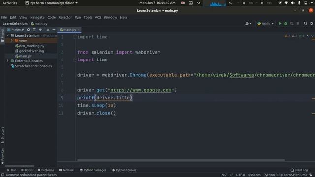#3 Find the title of the webpage using python selenium | Selenium Python Tutorial смотреть онлайн