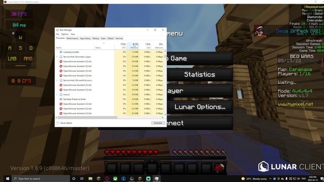 Lunar client/Hypixel issue (connection reset) смотреть онлайн