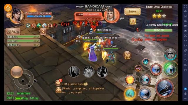 Age of Wushu Dynasty - Secret Area Challenge 40 level(last level) first kill. смотреть онлайн