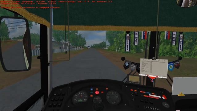 OMSI 2 Обзор автобуса Лиаз 5256.53 2012 на карте Юрья маршрут 39 смотреть онлайн