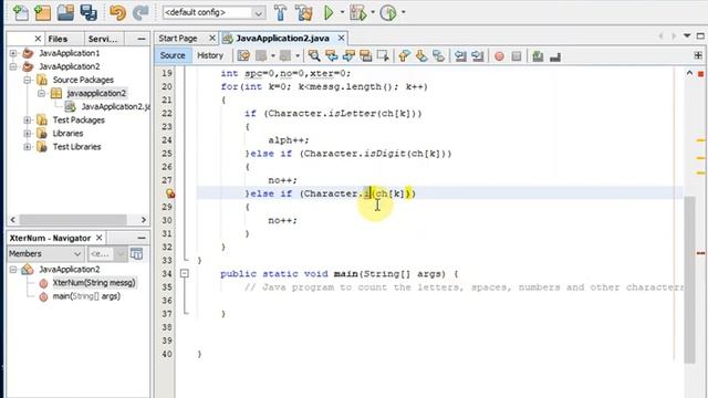 Java counting of letters, spaces, numbers and other characters смотреть онлайн