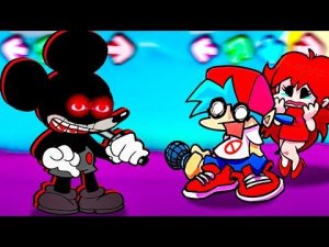 Бойфренд против Микки Маус.AVI Friday Night Funkin' vs Homicide Mouse