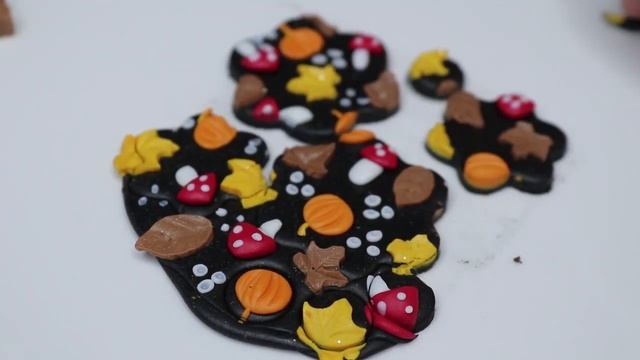DIY осенние украшения из ПОЛИМЕРНОЙ ГЛИНЫ #polimerclay #diy #artwork