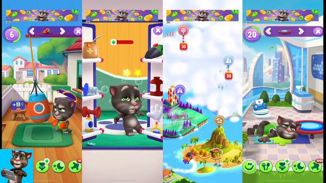 Happy Birthday Level 5 Vs Level 10 Vs Level 15 Vs Level 20 My Talking Tom 2
