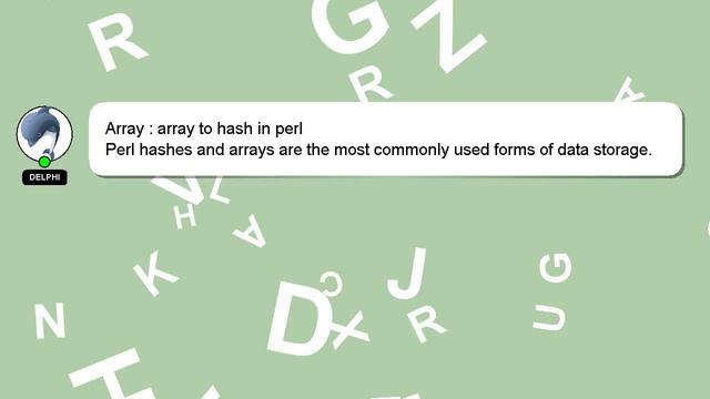 Array : array to hash in perl смотреть онлайн