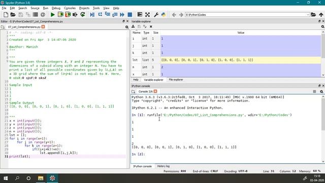 Python - List Comprehensions and Generator Expression смотреть онлайн