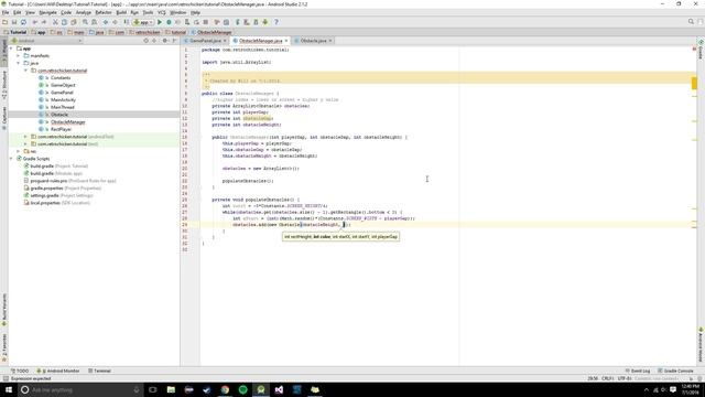 Android Studio 2D Game #3 - Obstacle Manager смотреть онлайн