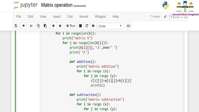 Python Tutorial for Beginners | Working with Matrix operations in Python смотреть онлайн