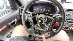 Как снять руль с Hyundai Santa Fe
